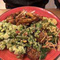 Vegan buffet  at RizRaz - Kannikestraede in Copenhagen