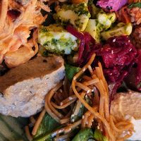 Bufet de saladas frias at RizRaz - Kannikestraede in Copenhagen