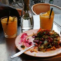 Veggie buffet wIth 2-for-1 cocktails at RizRaz - Kannikestraede in Copenhagen