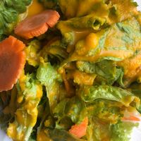 Green salad at Nataraj - Harajuku Omotesando in Tokyo