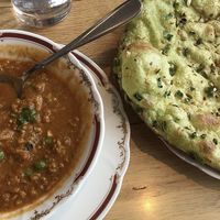 Curry and naan. All vegan and delicious. ❤️ at Nataraj - Harajuku Omotesando in Tokyo