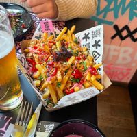 Kapsalon with truffle sauce at Vegan Junk Food Bar - Eastside in Amsterdam