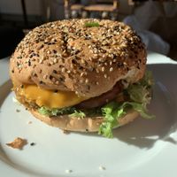 Mcchicken burger at Vegan Junk Food Bar - Eastside in Amsterdam
