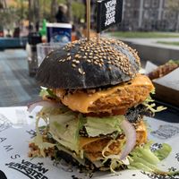 Daddy mcchicken burger at Vegan Junk Food Bar - Eastside in Amsterdam