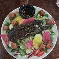 Eggplant salad at Pobrecito in Helsinki