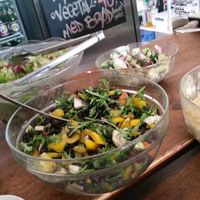 salads from buffet at Grønsagen in Copenhagen