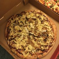 Vegan bbq chicken at Mamma Mia Pizzeria in Gawler