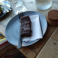 Vegan brownie at No35 Harrogate Coffee in Harrogate