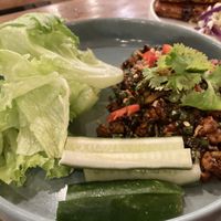 Tempe lettuce wraps  at Tigerlillys in Lembongan