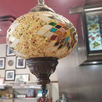 Beautiful lamps at King O Falafel in Kissimmee