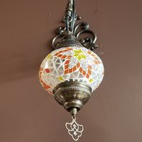 Beautiful lamps at King O Falafel in Kissimmee