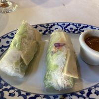 Yummy rice paper rolls at Lek's Railroad Thai in Montgomery