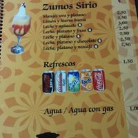 Small drinks section. No alcohol. at La Puerta de Syria in Granada