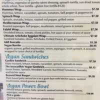 Lots of vegan options!!! at Gourmet Island in San Diego