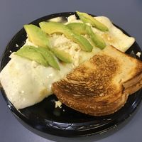 Even non vegans love the food. My husband said best omelette ever! at Gourmet Island in San Diego