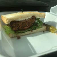 Beyond burger!!! Chubby vegan for the win! at Gourmet Island in San Diego