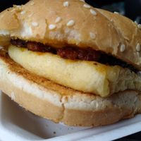 Bacon Egg n cheese sandwich at Birch Bark Eatery in Glen Falls