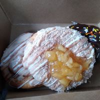 Cinnamon bun, apple pie, chocolate at Birch Bark Eatery in Glen Falls