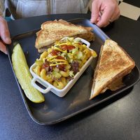 Mesquite w/Chz burger Mac  at Birch Bark Eatery in Glen Falls