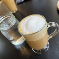 Latte with oat milk  at Birch Bark Eatery in Glen Falls