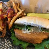 "Fish" sandwich at Birch Bark Eatery in Glen Falls