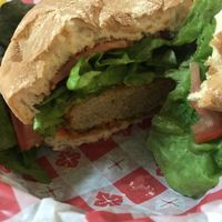 Buffalo Seitan Chikn Sandwich at Birch Bark Eatery in Glen Falls