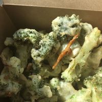 Tempura broccoli💜💜💜 at Birch Bark Eatery in Glen Falls