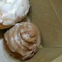 One of their smaller cinnamon rolls, very yum at Birch Bark Eatery in Glen Falls