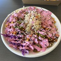 Mushroom bowl with pineapple extra  at Goodness Gracias in Palm Beach