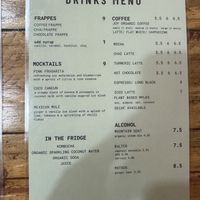 Drinks menu   at Goodness Gracias in Palm Beach