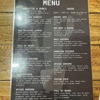 Menu  at Goodness Gracias in Palm Beach