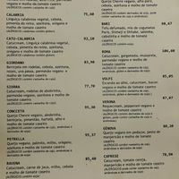 Some of the vegan pizzas   at Fratelli Basilico in Sao Paulo