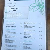 Menu  at Fratelli Basilico in Sao Paulo