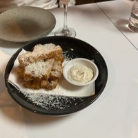 Amazing truffle polenta chips at Mark & Vinny's Spaghetti & Spritz in Surry Hills