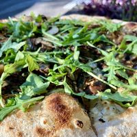 Truffle pizza bianca  at Mark & Vinny's Spaghetti & Spritz in Surry Hills