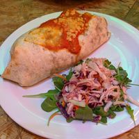 baked burrito at The Hungry Mexican in Dublin