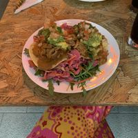 Jackfruit toastadas   at The Hungry Mexican in Dublin