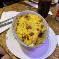 Vegan cheese fries with chilli soya   at The Hungry Mexican in Dublin