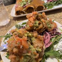 Jackfruit tostadas  at The Hungry Mexican in Dublin