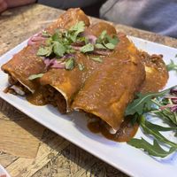 Enfrijoladas  at The Hungry Mexican in Dublin