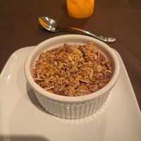 Fruit crisp  at Stone Hearth Grille in Tropic