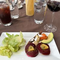 Shared Salads and appetizers  at Stone Hearth Grille in Tropic
