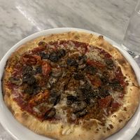 Vegan pizza   at Flour & Barley in Las Vegas