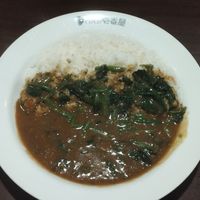 Curry con espinacas at CoCo Ichibanya - JR Akihabara in Tokyo