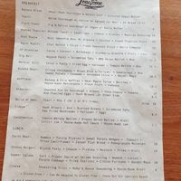 Menu November 2023 at Ruby Lonesome in Petersham