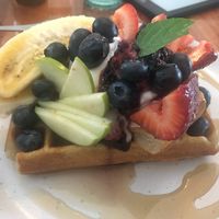 Summer waffles with coyo at Ruby Lonesome in Petersham