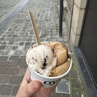 Oreo and Chococcino (chocolate and coffee) flavors   at Oyya in Bruges