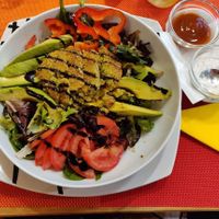 Falafel salad  at Mango Cafe in Mijas