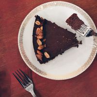 The chocolate mousse pie by Chez Mariette at Blackbird in Bruges