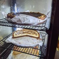 Chocolate cake, cheese cake and velvet cake at Blackbird in Bruges